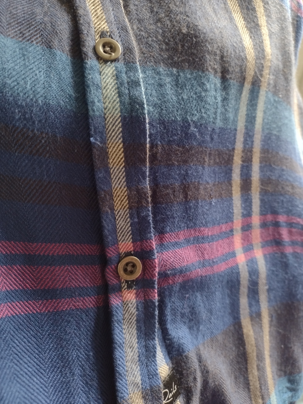 Rails x Free People Plaid Flannel Sleeveless Button Down Britt Top Blue Purple - Picture 13 of 16